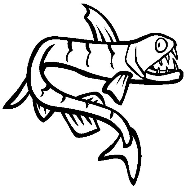 600x612 Viperfish Is One Of Monster Fish Coloring Pages Color Luna