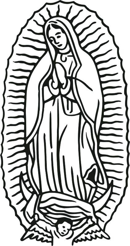 422x800 La Virgen De Guadalupe Coloring Pages Virgin Of Coloring Pages Our