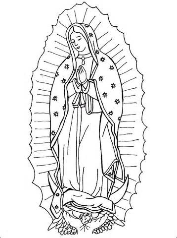 358x480 Virgen De Los Angeles Colouring Pages Ccd Ideas