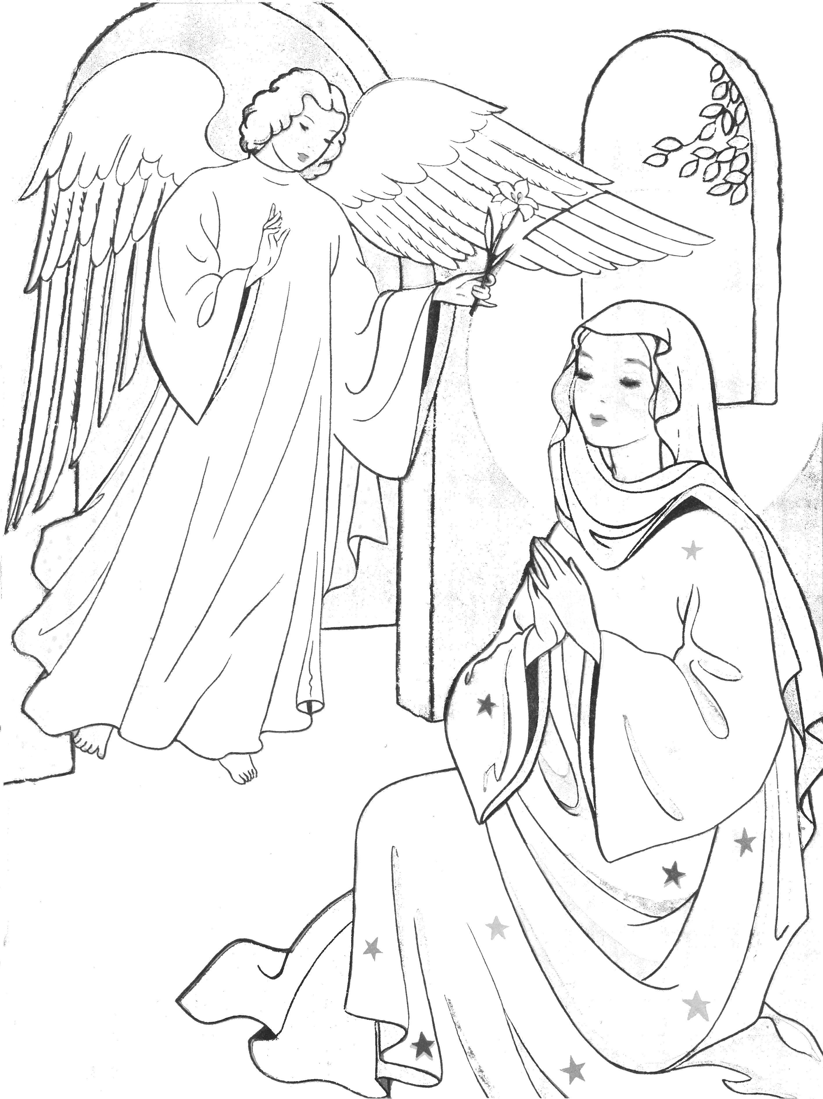 2833x3784 Annunciation Coloring Pages
