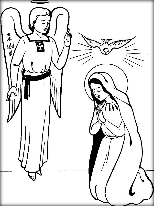 630x844 Virgin Mary Coloring Pages Clip Art