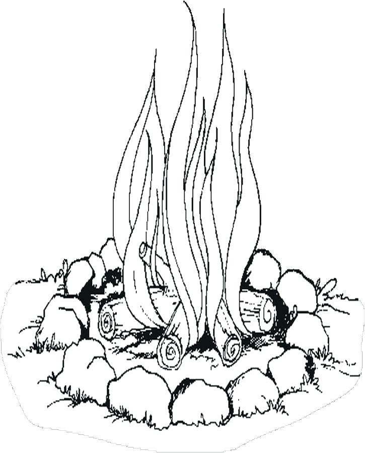 725x900 Old West Coloring Pages Campfire Coloring Page Elegant Campfire