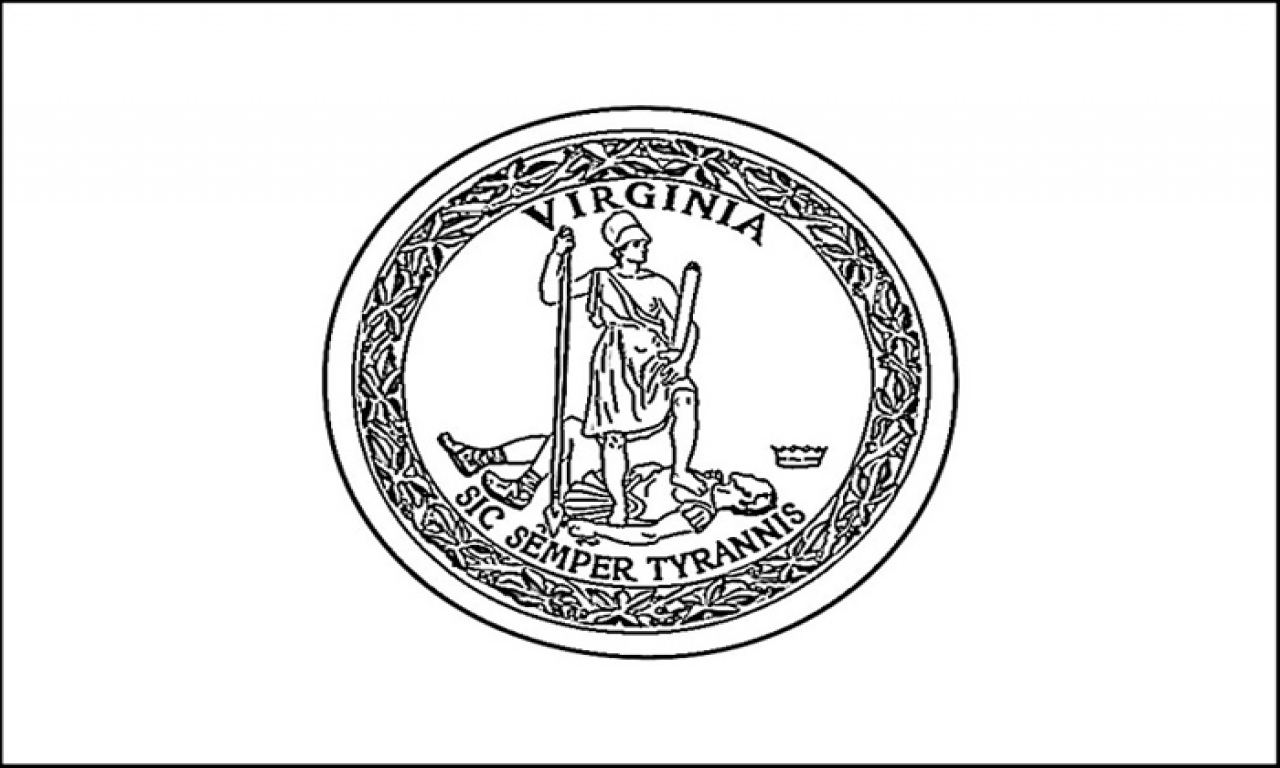 1280x768 State Flag Coloring Pages Virginia Page Purple Kitty