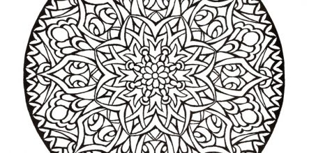 443x220 Mandala Coloring Pages