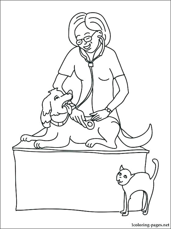 560x750 Vet Coloring Pages