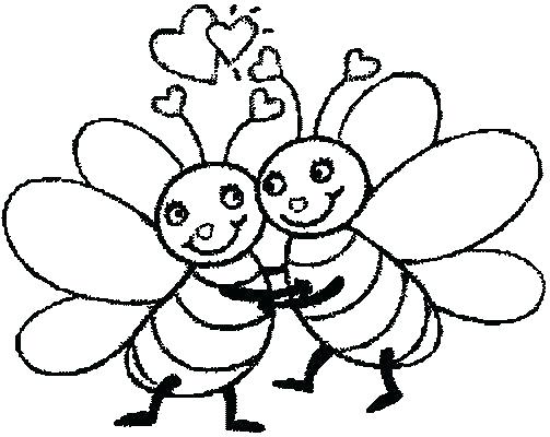 503x400 Coloring Pages Of Bees