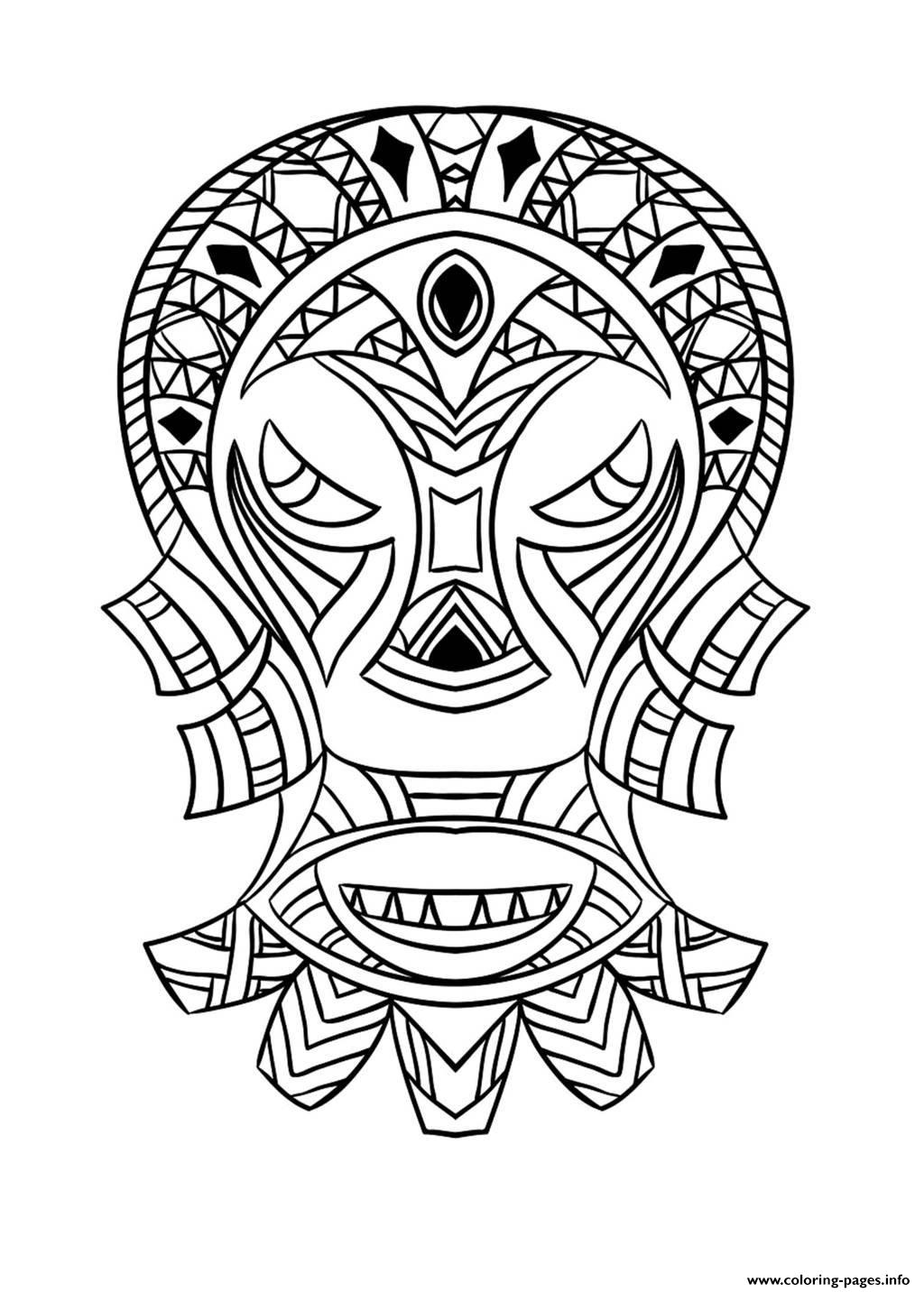 1024x1432 Adult African Mask Coloring Pages Printable
