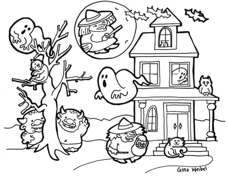 768x593 Halloween Coloring Pages In Spanish Copy New Extravagant