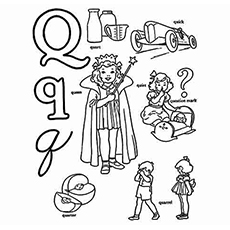 230x230 Top Free Printable Letter Q Coloring Pages Online