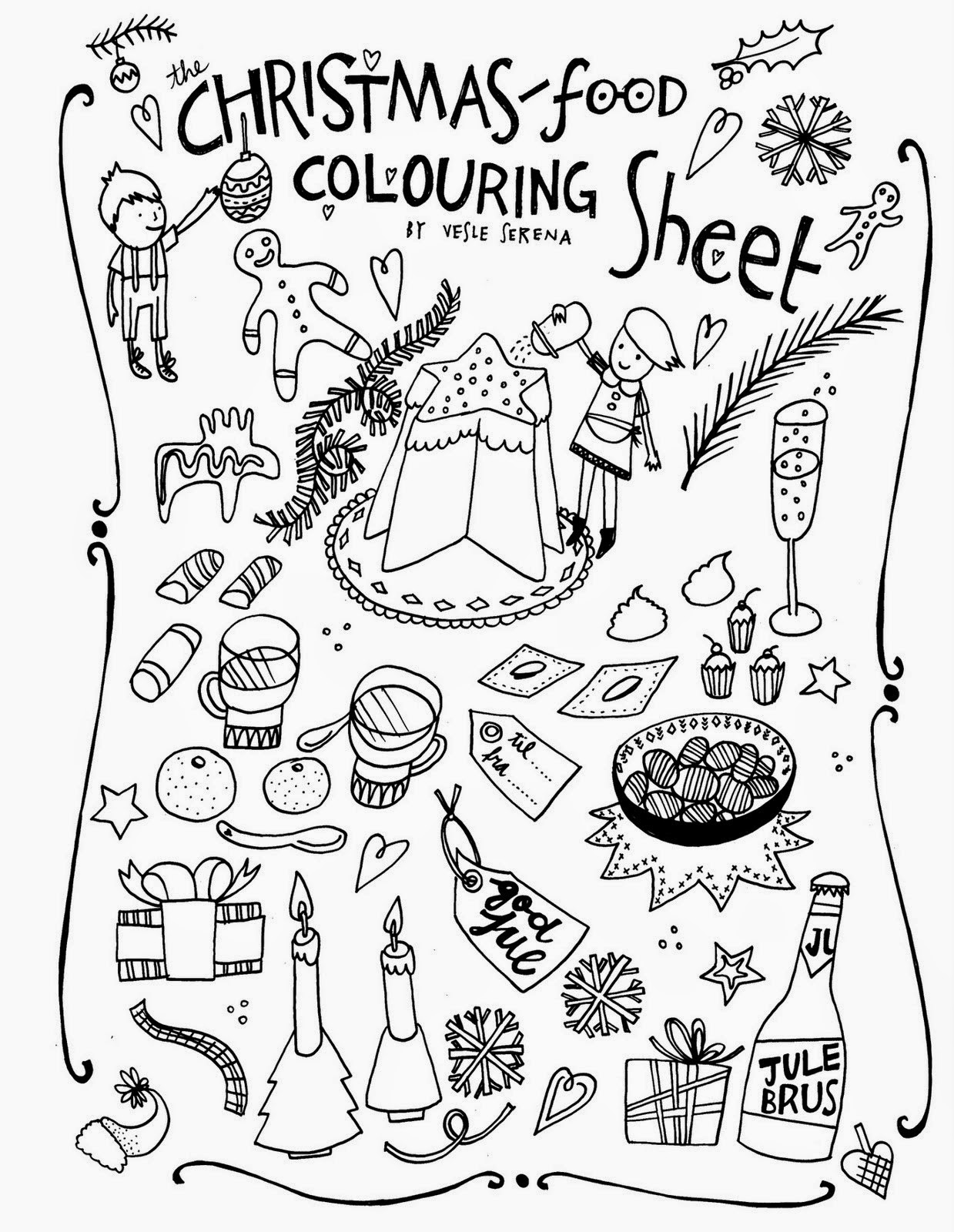 1239x1600 Xmas Coloring Pages