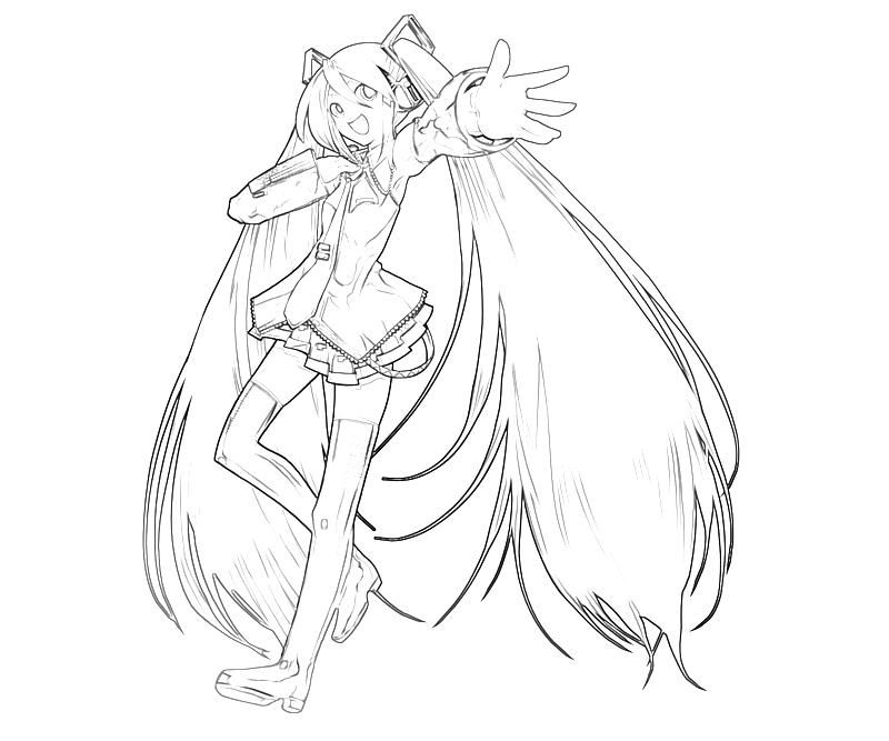 800x667 Hatsune Miku Coloring Pages Pics Of Vocaloid Miku Coloring