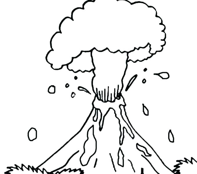 678x600 Coloring Pages Free Volcano Medium Size Of Page Printable Me
