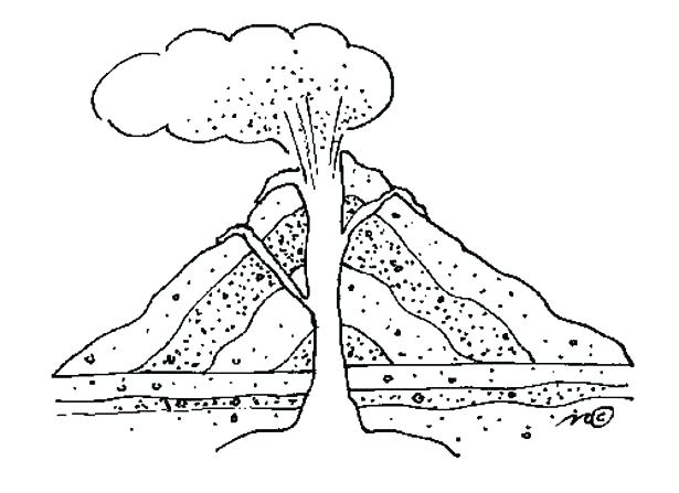 615x447 Volcano Coloring Pages Lovely Volcano Coloring Pages And Volcano