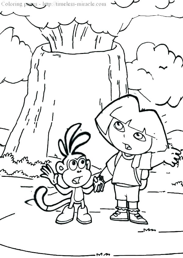 600x842 Printable Volcano Coloring Pages For Kids Volcano Dinosaur