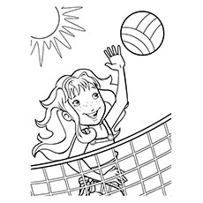 230x230 Volleyball Coloring Pages