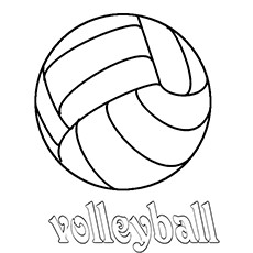 230x230 Coloring Pages Volleyball