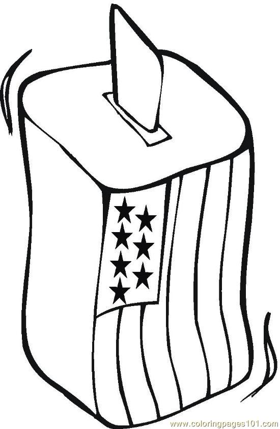 550x841 Vote Coloring Page