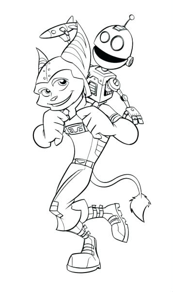 357x600 Vulpix Coloring Pages Ratchet And Clank Coloring Pages