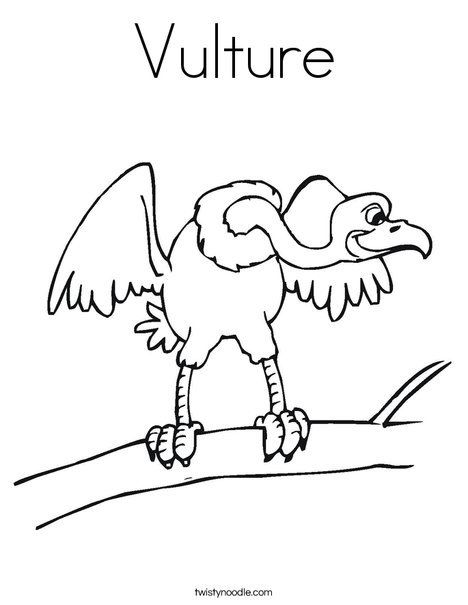 468x605 Vulture Coloring Page