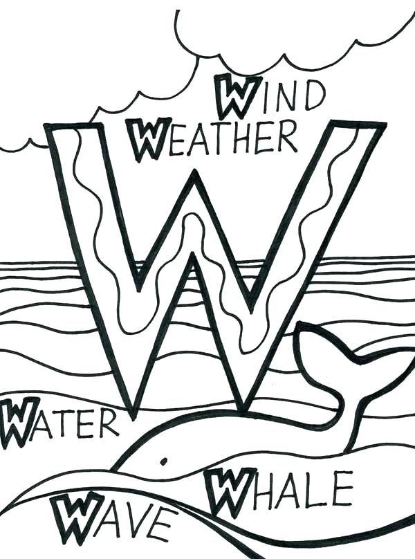 600x808 L Coloring Page Letter L Coloring Sheet Letter W Coloring Pages