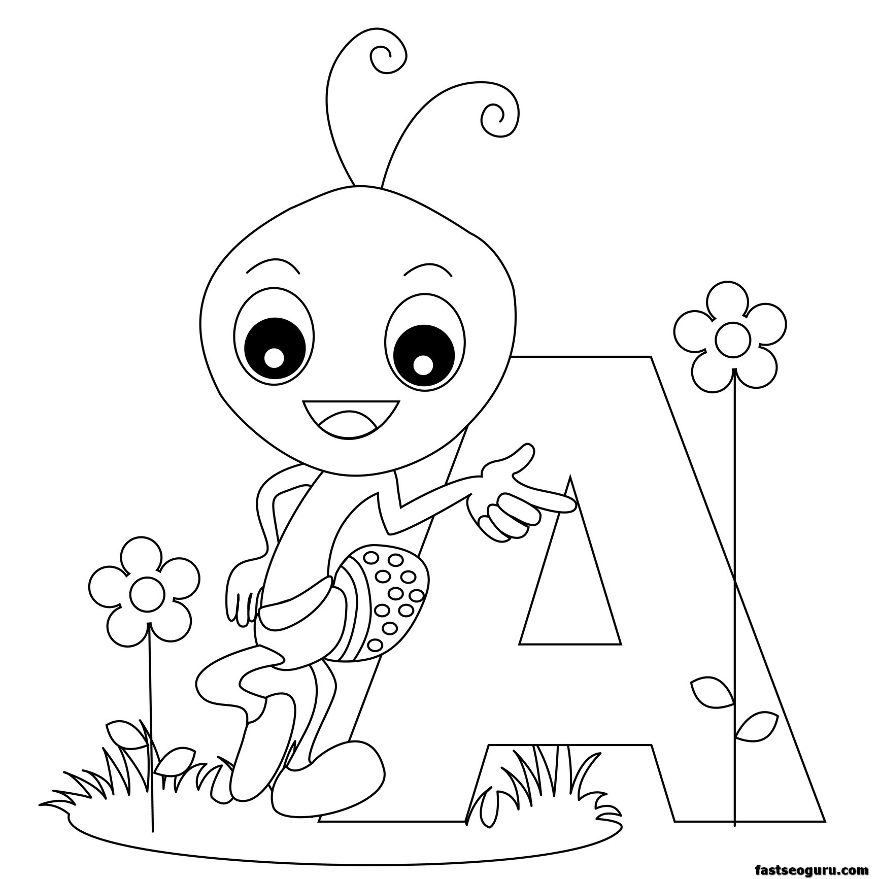 1732x1732 Coloring Letter W Coloring Pages Printable