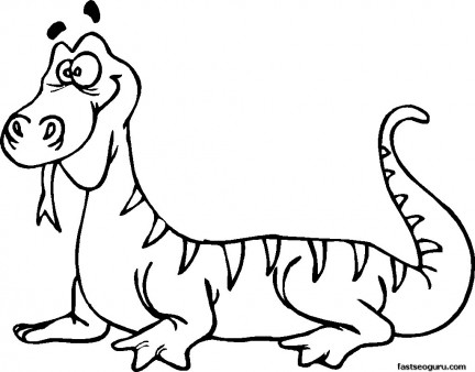 432x338 Print Out Coloring Pages For Kids Wacky Lizard