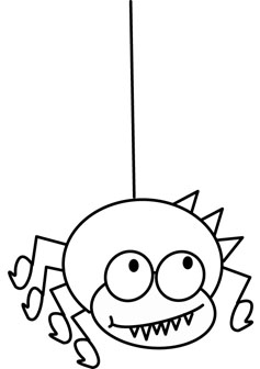 237x336 Wacky Spider Coloring Pages Pictures