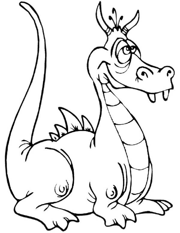 600x777 Wacky Coloring Pages Dragon Wacky Dragon Coloring Page Graphic