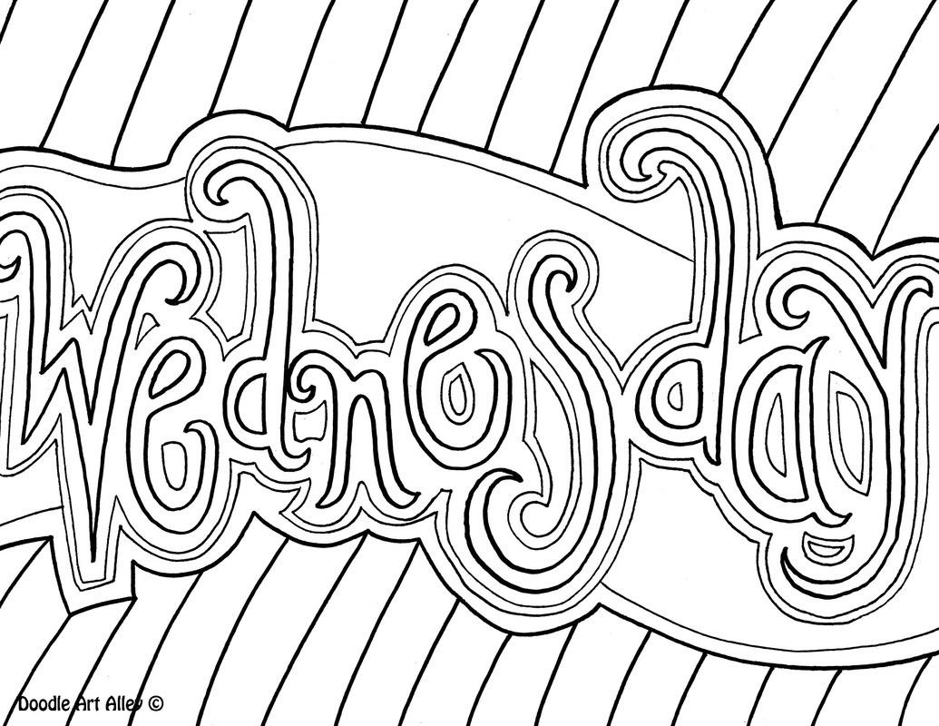 1035x800 Days Of The Week Coloring Pages Ideen