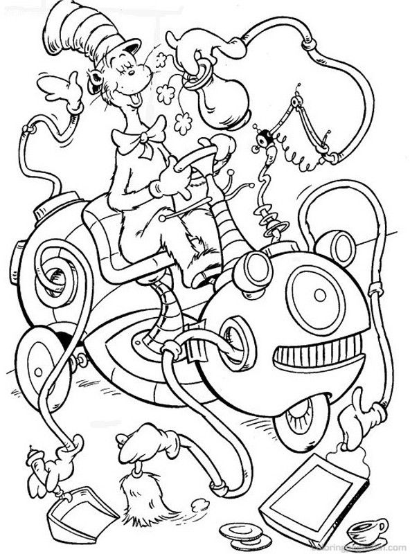 592x800 Wacky Wednesday Dr Seuss Coloring Page Dr Seuss The Cat In The Hat