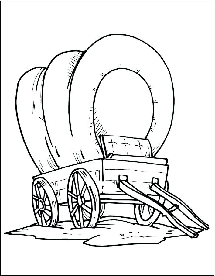 708x908 Wagon Coloring Pages Covered Wagon Coloring Page Wagon Coloring