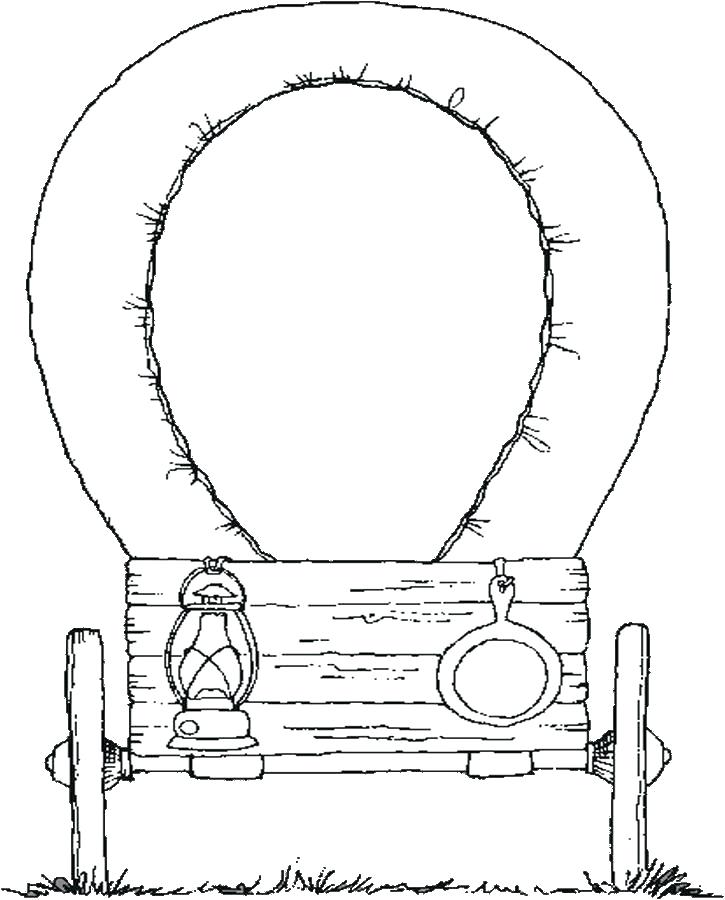 725x900 Wagon Coloring Page Flowers In A Wagon Coloring Page Wagon Wheel
