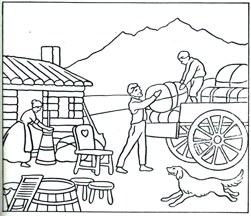 800x690 Wagon Coloring Pages Alphabet Chuck Wagon Coloring Page