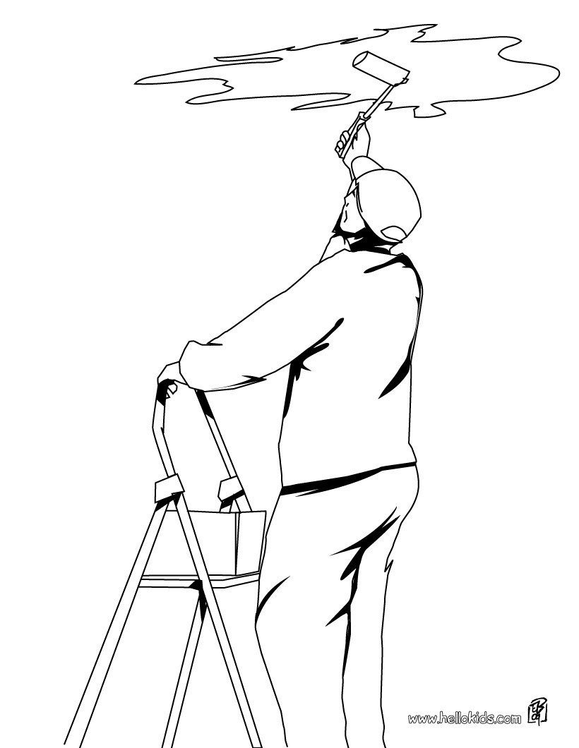 820x1060 Waiter Coloring Pages
