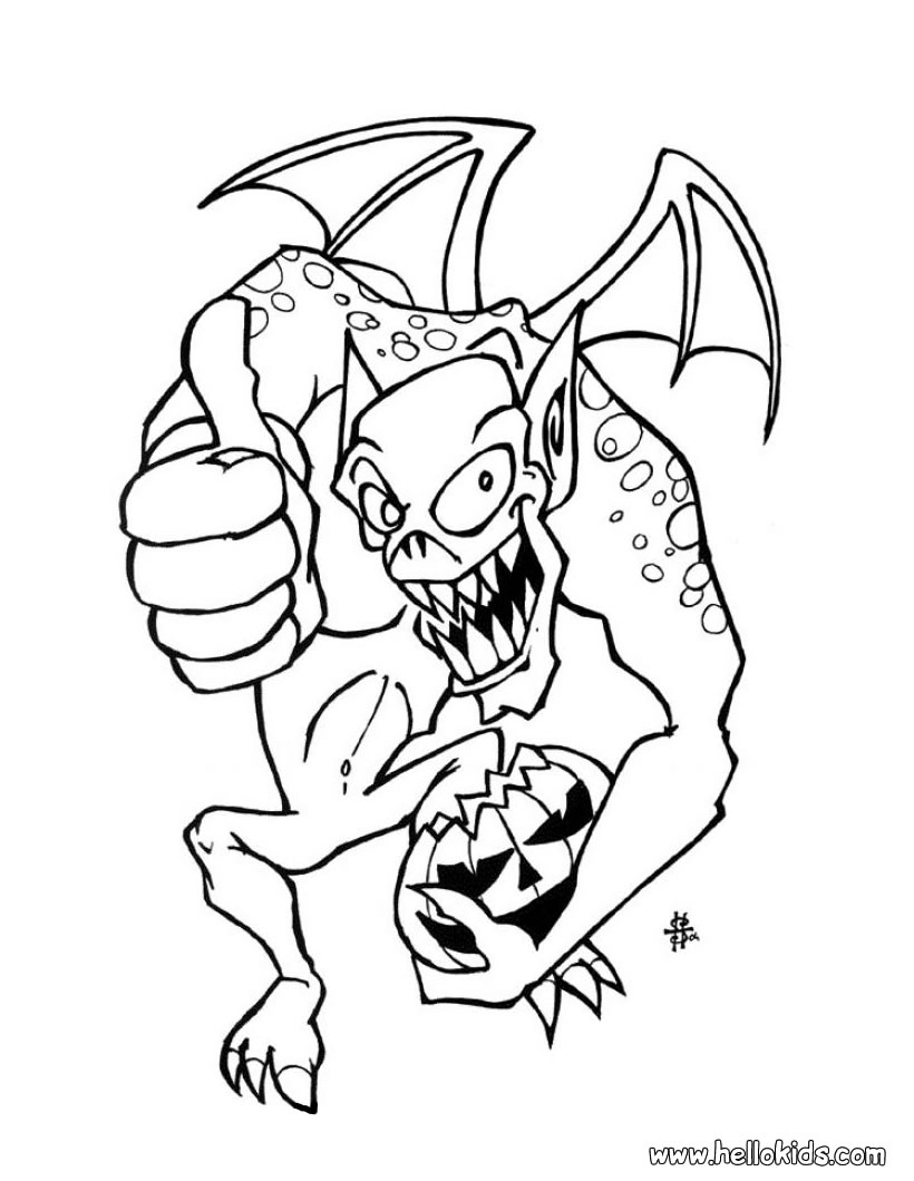 820x1060 Halloween Monster Coloring Pages New Coloring Sheets