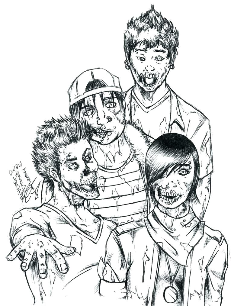 765x1013 Zombie Coloring Pages