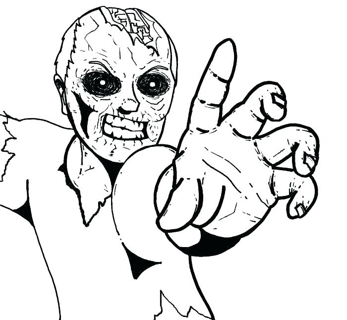 700x645 Halloween Zombie Coloring Pages Scary Zombie Coloring Pages Scary