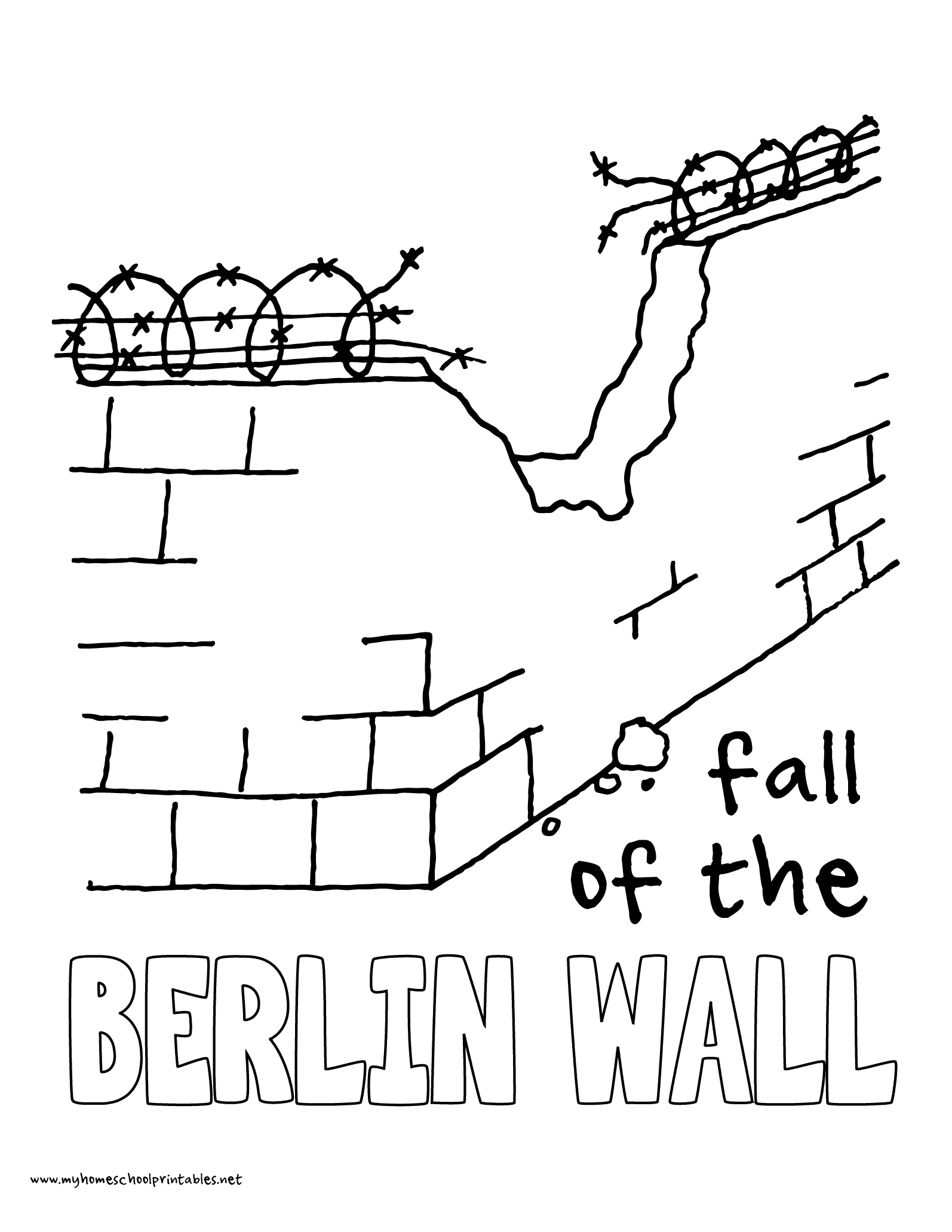 1594x2063 History Coloring Pages Volume Berlin Wall