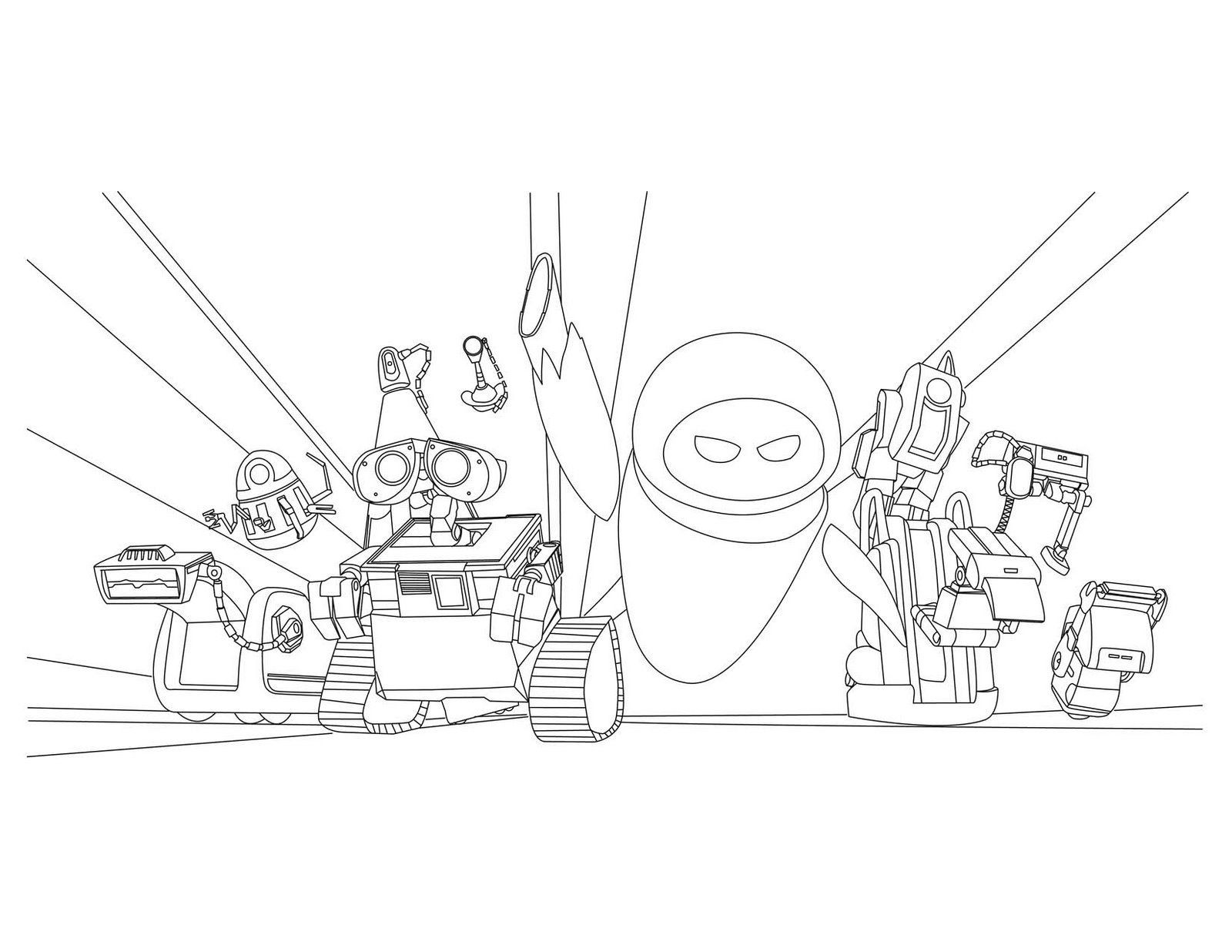 1600x1236 Wall E Coloring Pages