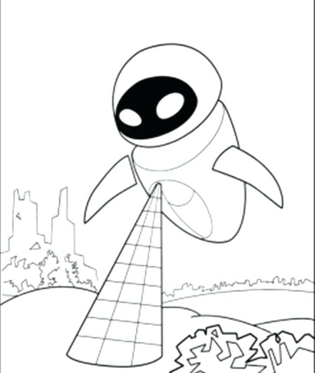 650x768 Wall E Coloring Pages Wall E Coloring Page Searches For The Plant