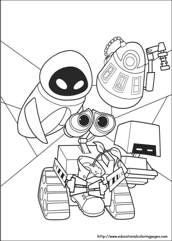 567x794 Wall E Coloring Pages