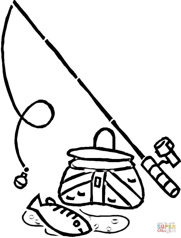 750x982 Fishing Coloring Pictures