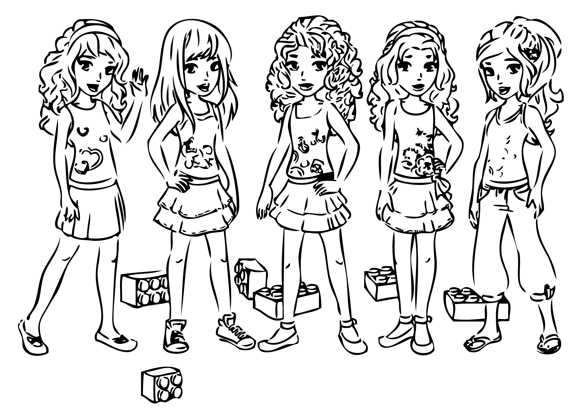 2000x1429 Beautiful Lego Friends Coloring Pages Hd Wallpaper
