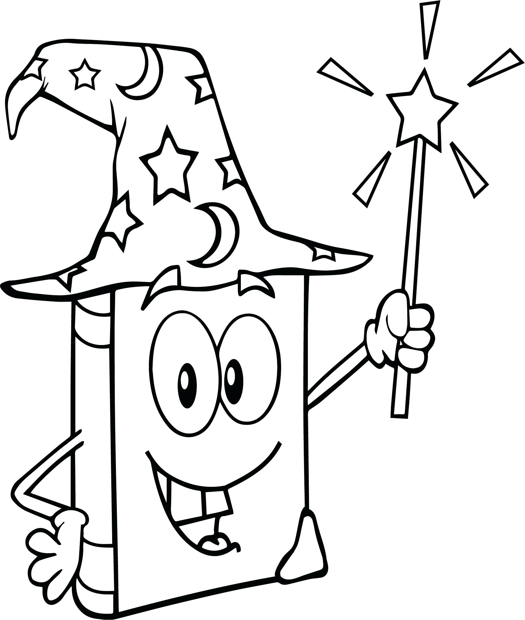 1770x2090 Magic Wand Coloring Page