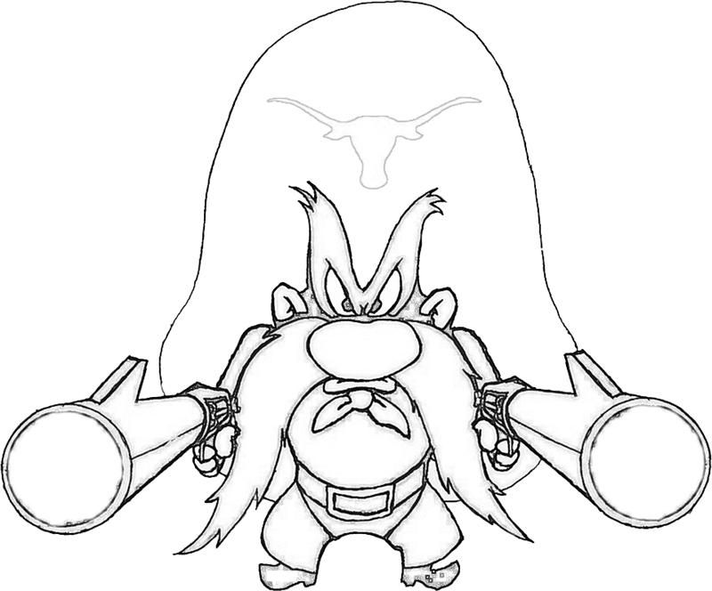 800x664 Printable Taz Wanted Yosemite Sam Character Coloring Pages