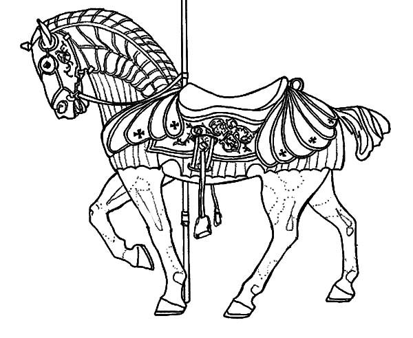 600x492 War Horse Coloring Pages Carousel War Horse Coloring Pages