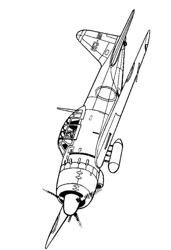 581x848 Kids N Coloring Pages Of Wwii Aircrafts