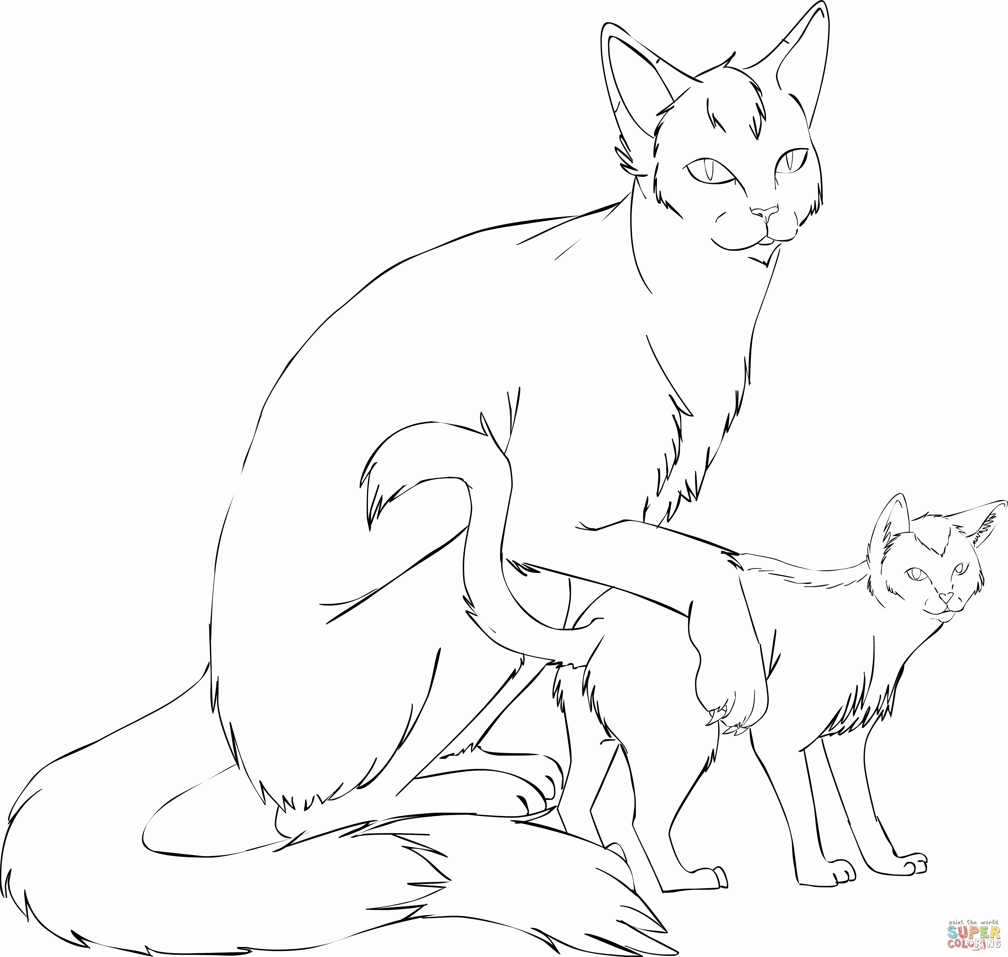 3451x3277 Cat Girl Coloring Pages Printable