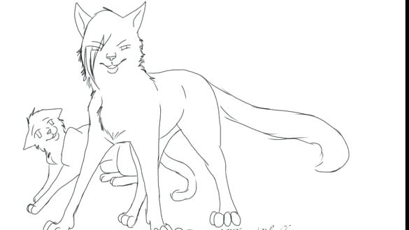 585x329 Warrior Cat Coloring Pages