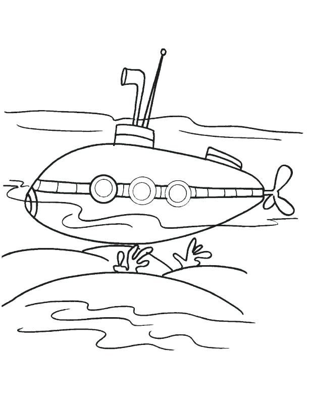 612x792 Free Printable Submarine Coloring Pages Two Big Submarines Two